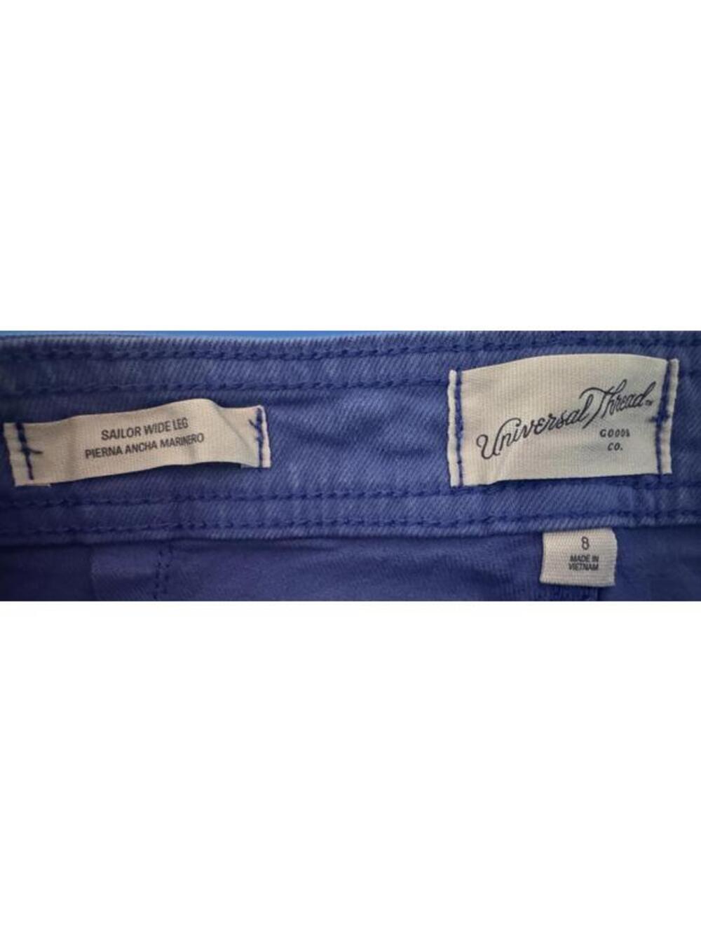 Universal Thread Blue Sailor Wide Leg Pant Womens Size 8 NEW!! NWT!! - Picture 4 of 9
